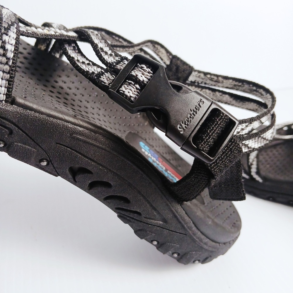 Skechers Outdoor Lifestyle Womens Black White Multi Strap Sandals Size 8.5 - Picture 7 of 8